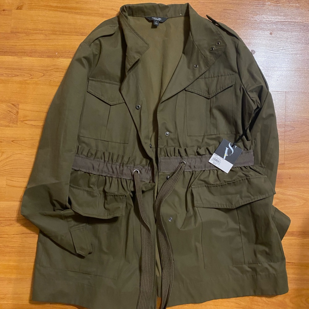 NWT Simply Vera Olive green utility jacket